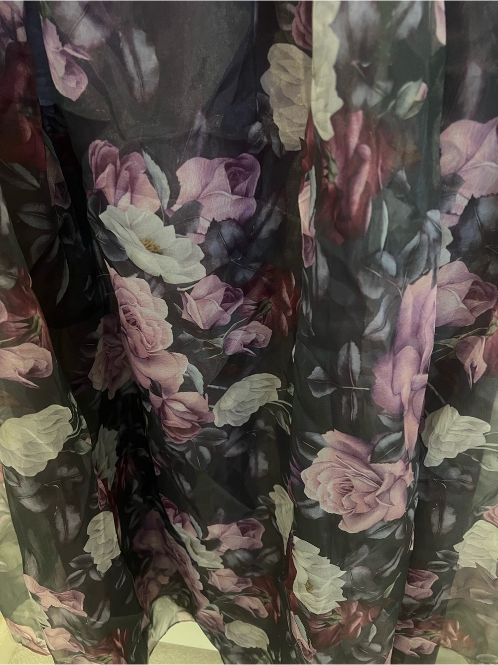 NWT LuLu’s 1X Purple Floral Strapless Bustier Maxi Gown Cottagecore Romance - Picture 5 of 10